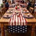 thumbnail image 4 of Tepsmf Independence Day Table Flag Red White Blue Star Striped Floral Print Dining Table Decoration, 4 of 6