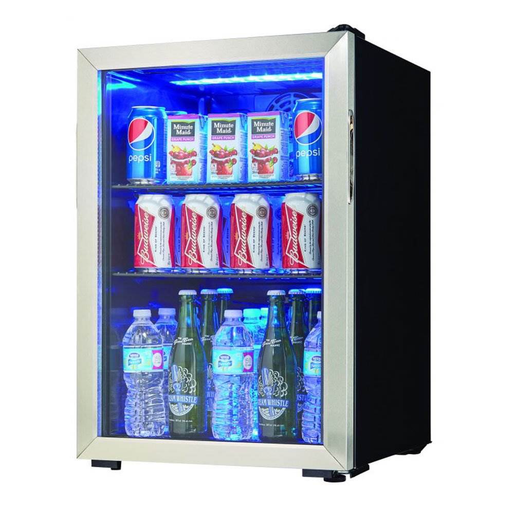 Danby 95 Can 2.6 Cu. Ft. Free Standing Beverage Center Mini Fridge w/ Glass Door - image 2 of 6