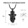 thumbnail image 2 of Skull Urn Necklace for Ashes for Pet Human Cremation Jewelry Pendant Memorial Ash Keepsake for Men Women, 2 of 7