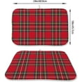 thumbnail image 2 of Christmas Buffalo Plaid Dish Drying Mats 18x24 Inch Red Drying Mats Xmas Winter Holiday Kitchen Decor Absorbent Drying Dish Pad Rack Drainer Mats for Kitchen Dining Room Counter, 2 of 7