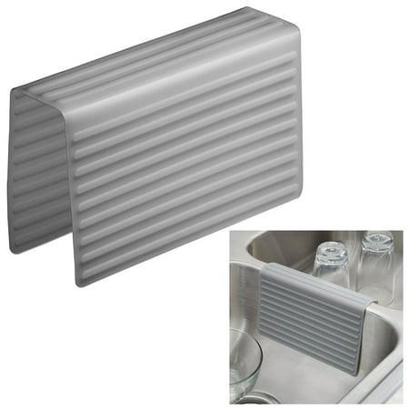 Collection Kitchen Sink - Kitchen Sink Saddle Double Sink Protector Cover, Gray