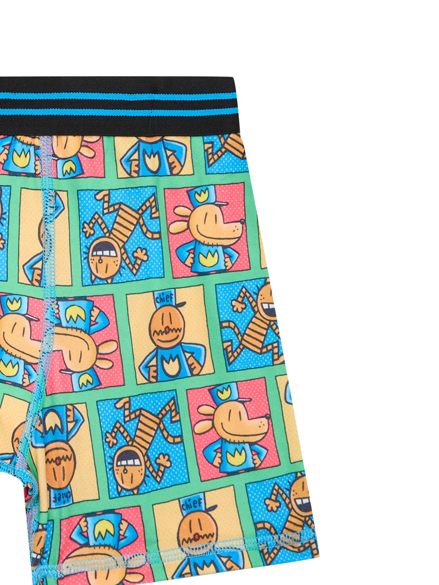 Dog Man Boys Boxer Briefs Underwear, 4-Pack, Sizes XS-XL