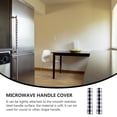 thumbnail image 3 of PAMINGONO 4Ud Protector De Manija De Cocina En Negro Para Microondas Y Refrigerador, 3 of 6