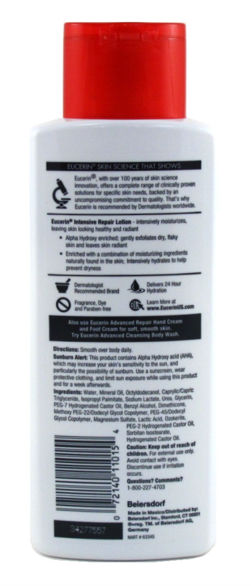 Eucerin Lotion Intensive Repair 8.4oz (Pack of 3)