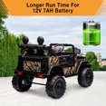thumbnail image 5 of EastVita Kids 12V Ride on Car Truck Electric Vehicles with Remote Control Spring Suspension, LED Lights, Bluetooth, 3 Speeds, 5 of 7