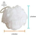 Loofah Lord 24 White Bath or Shower Sponge Loofahs Pouf Medium Mesh Wholesale Bulk Lot