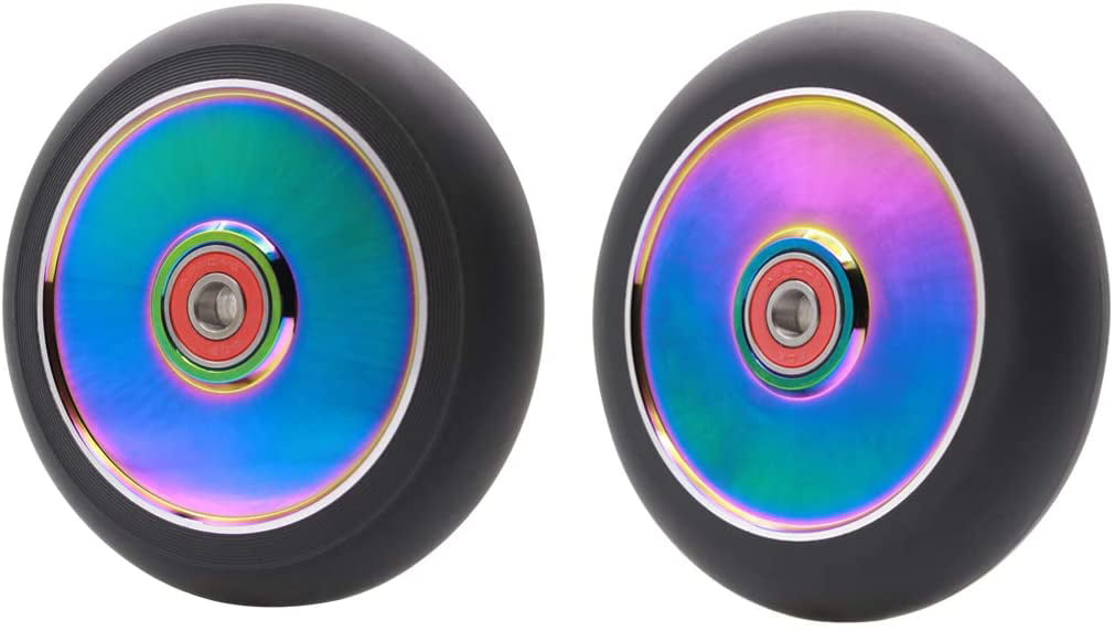 2Pcs 120mm Pro Scooter Wheels with ABEC 9 Bearings for MGP/Razor/Lucky Pro Scooters
