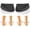 Black, variant on Skyfoot 3 Layers Adjustable Heel Wedge Inserts for Supination Pronation Correction, Adhesive Medial Lateral Heel Insoles for Bow Legs, Knee Pain