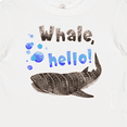 thumbnail image 4 of Inktastic Whale, Hello Cute Whale Shark with Bubbles Boys or Girls Baby T-Shirt, 4 of 5