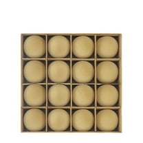 Lilixerw 16 PCS Flocked Christmas Balls,2.4Inch Velvet Decorative Xmas Tree Ball Ornaments with Hanging Loops for Xmas Decor,Festival Party Supplies