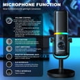 thumbnail image 2 of Micrófono dinámico Aokeo AK-10 USB/XLR para PC, gaming y podcast, 2 of 8