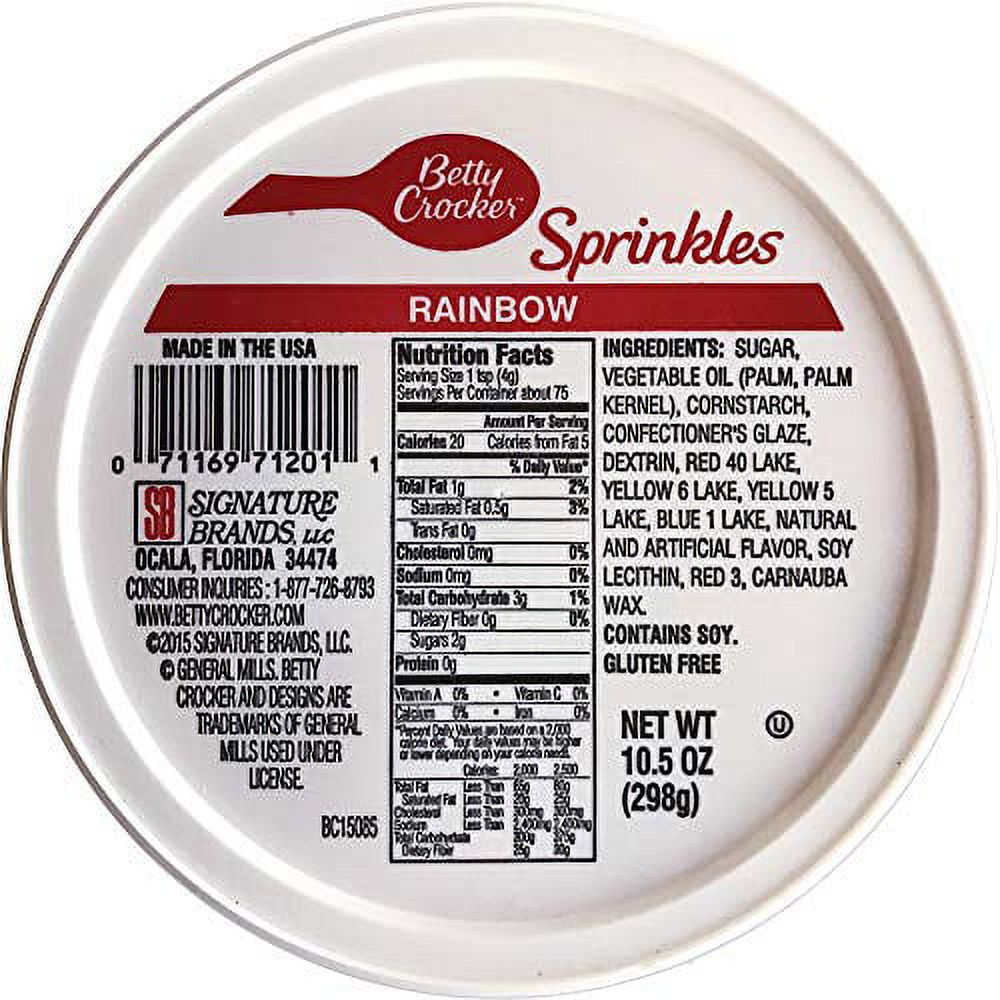 Betty Crocker Sweet Toppings, Rainbow Sprinkles - Carousel Mix, 10.5 Ounces - image 3 of 5