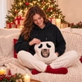 thumbnail image 5 of Christmas Hooded Cat Pouch Holder Soft Fleece Christmas Hoodie for Women Men Pet Pouch Hoodie for Women Mens Oversized Pullover Sweatshirt with Front Puppy Pocket, 5 of 6
