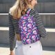 thumbnail image 5 of Disketp Skull rainbow mushroom colorful Mochila de Lona Estampada, Mochila Escolar de Viaje Ligera para Estudiantes y Portátil-Small, 5 of 5