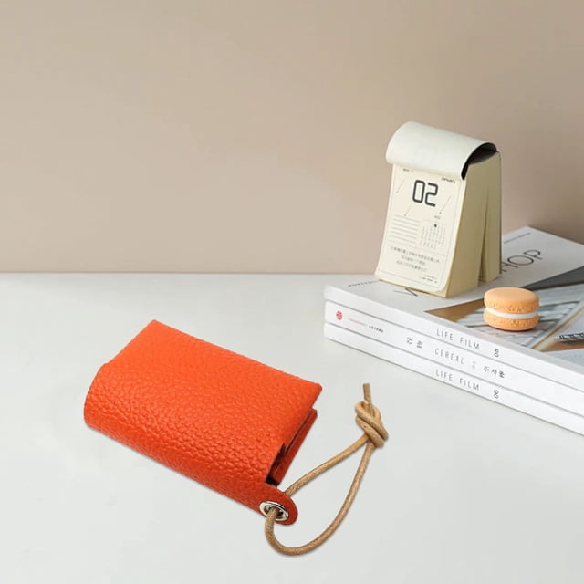 Étui Porte-Mouchoirs Cozival en Cuir, Pochette de Mouchoirs de Voyage Compacte et Réutilisable pour Sacs à Main, Portefeuilles et Voitures, Rangement Portable pour Mouchoirs Faciaux avec Fermeture Éclair, Pochette de Voyage en Cuir