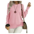 Asklazy Women's Fall Soft Crewneck Long Sleeve Hollow Cable Knit