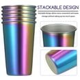 thumbnail image 2 of Amdohai 10 Pack 500ML Rainbow Stainless Steel Cup Bar Party Coffee, 2 of 7
