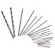 thumbnail image 2 of Juego de 25 brocas micro helicoidales de vástago recto HSS para joyería, relojes, manualidades con PCB, 0,5-3 mm, 2 of 15