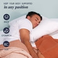 thumbnail image 4 of Cooling Adjustable Pillow for Side Sleepers, Luxury Standard Size Bed Pillow  - Best Adjust Height Soft Firm Pillow for Back, Stomach or Side Sleepers - Home Gifts, 4 of 7