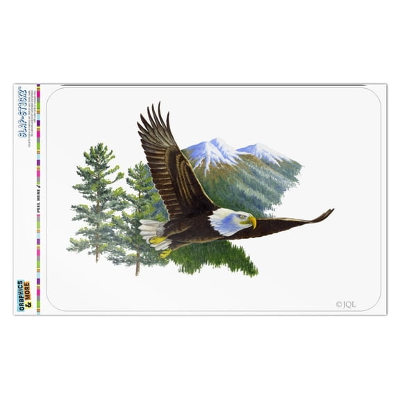 Bald Eagle Flying Over the Mountains Scenic Home Business Office Sign
