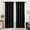 Black, variant on Blackout Curtains 52 x 84 inch, Thermal Insulated Black Curtains Set of 2 Panels, Noise Reduce Room Darkening Drapes for Bedroom, Living Room, Privacy Protection & Energy Saving