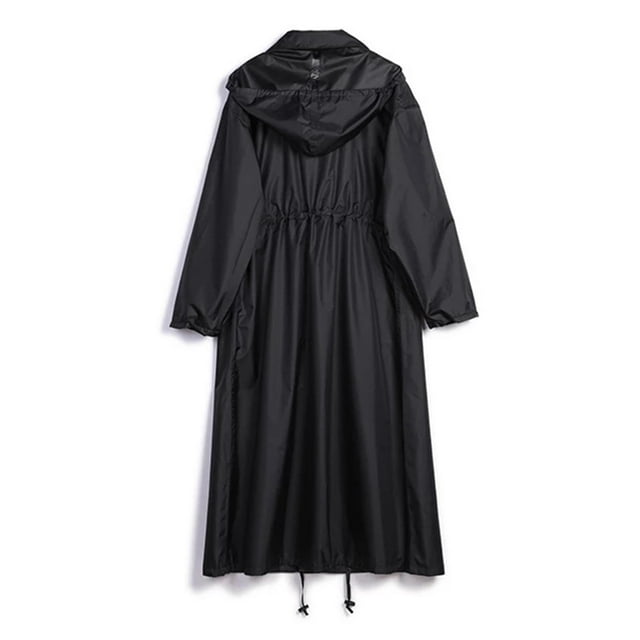 Chubasquero Largo Impermeable para Mujer, Ligero Y Plegable, con Capucha, para Chicas Adolescentes L Baoblaze impermeables con capucha para mujer