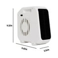 thumbnail image 3 of CVLNCYCLING Clearance Heater Fan,Portable Heater With Thermostat,2 Heating Modes Heaters for Indoor Use,Outdoor Heaters for Patio,for Car Indoor Home Dorm Office, 3 of 7