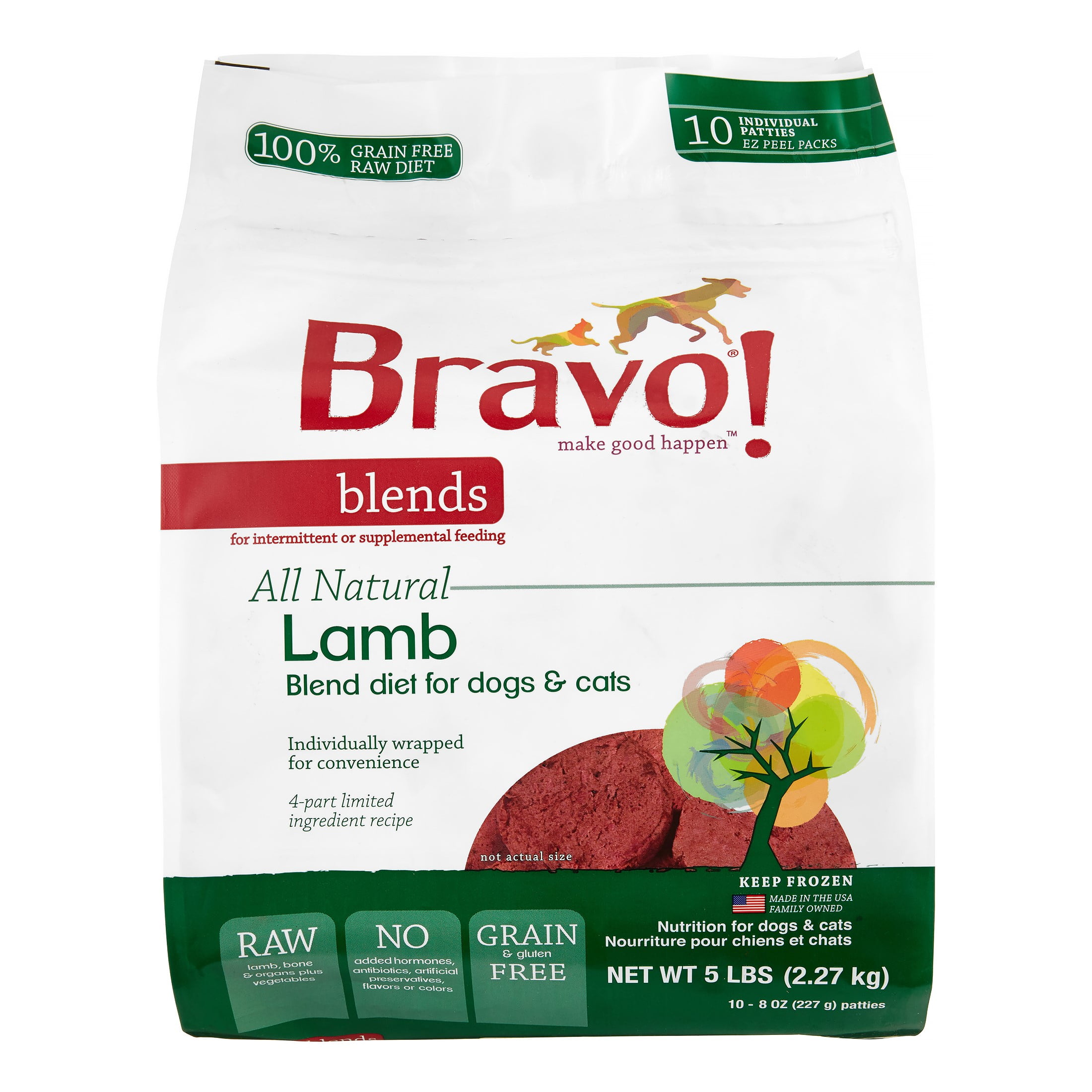 bravo frozen dog food