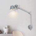 thumbnail image 2 of E27 Adjustable Swing Arm Wall Lamp Light Wall Mounted Bedside Lamp, 2 of 7