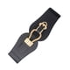 thumbnail image 1 of Cinturón de vestir de moda para cinturones de dama de cuero PU elásticos informales diarios para damas , negro Yinane cinturones dama, 1 of 3