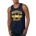 thumbnail image 1 of Wild Bobby City of Nashville Hockey Fantasy Fan Sports Men's Tank Top, Navy, Medium, 1 of 5