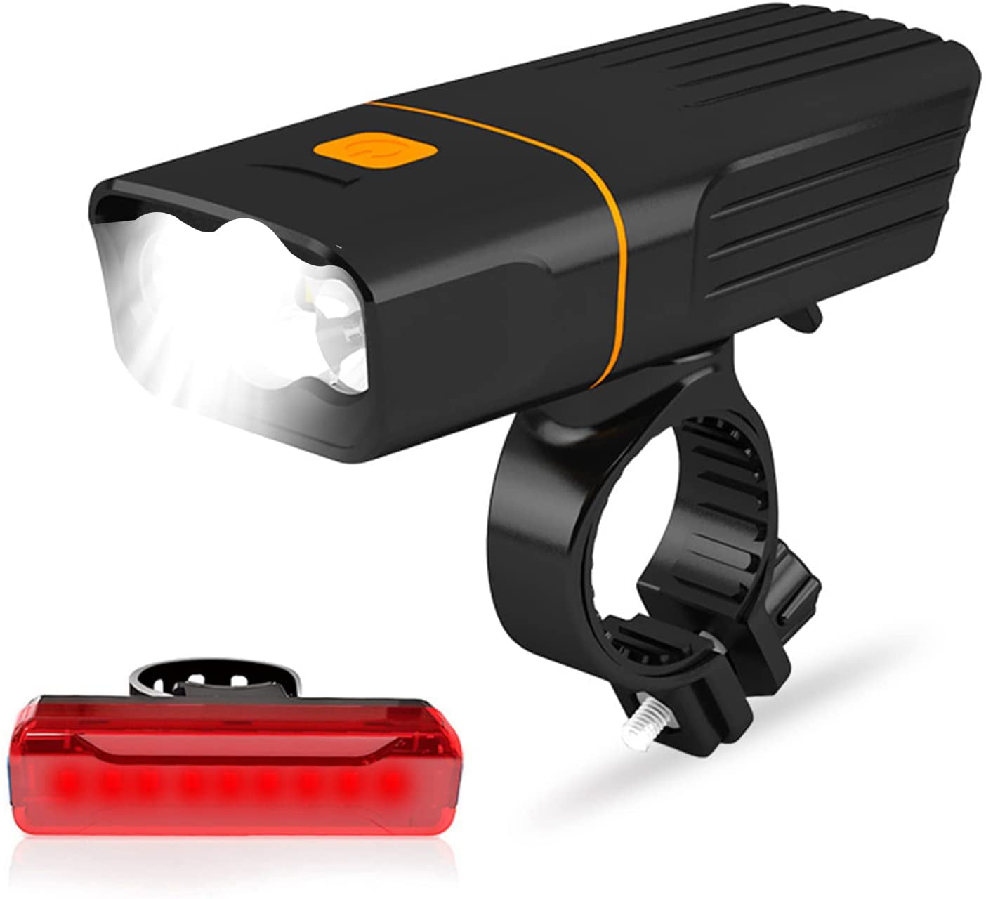 TK3 BIKE LIGHTS FULLY USB RECHARGEABLE SUPER BRIGHT BICYCLE LIGHT WATERPROOF SET 