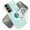 Blue, variant on Designed for Samsung Galaxy S24 Magnetic Circle MagSafe Wireless Compatible Epoxy Glitter Flower Shiny Sparkle Bling Hybrid Slim TPU Phone Case Cover [White]