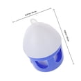 thumbnail image 2 of WHAMVOX Bird Water Dispenser Duck Waterer PVC Blue Round 1Set, 2 of 6