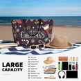 thumbnail image 5 of Honeii Merry Christmas for Tote Bag with Adjustable Strap,Beach Bag, Waterproof Sandproof Beach Tote Bag, Large Capacity Foldable Beach Bags, 5 of 7