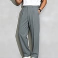 thumbnail image 4 of Big & Tall Mens Dress Pants Business Casual Pleated Front Wrinkle Free Work Golf Trousers Gifts for Men, 4 of 4
