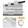thumbnail image 6 of Gradient Grey Striped Blackout Curtains 54 Inches Long for Bedroom, Simple Farm Stripes Minimalist Thermal Insulated Room Darkening Black Out Window Curtain Panels Grommet Drapes for Living Room, 6 of 8