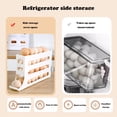 thumbnail image 5 of 4 Tiers Egg Holder for Fridge, Auto Rolling Egg Rack Holder, Large Capacity Egg Organizer, Holds 30 Eggs, Space-Saving Egg Holder Rack for Refrigerator Kichen Cabinet (Gray), 5 of 5