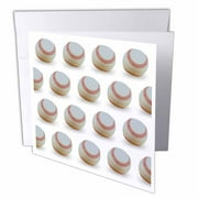 Baseball Pattern 12 Greeting Cards with envelopes gc-50427-2
