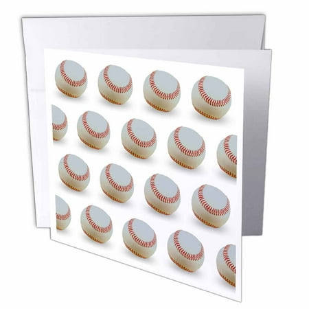 Baseball Pattern 12 Greeting Cards with envelopes gc-50427-2