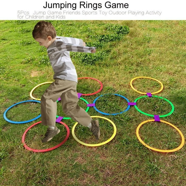 Mgaxyff Kids Jump Rings,Kids Ring Game,5Pcs Jumping Rings Game Sports