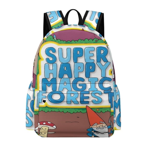 Bosque Mágico Súper Feliz-theme Backpack, Campus style schoolbag Bookbag with Adjustable Shoulder Straps And Large Zip Compartment, Unisex Travel Bags.42x30x15cm
