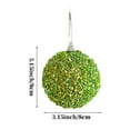 thumbnail image 3 of Kumdkd 4Pcs 3.14" Large Christmas Balls Ornaments Shatterproof Green Big Xmas Tree Ornaments Balls Christmas Ball Shatterproof Hanging Tree Ornament Set for Holiday Party Mantel Wall Home Decor, 3 of 6