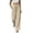 Beige, variant on Womens Effortless Everyday Wide Leg Pants Soft Casual Trousers with Lightweight Modern Mini Style Pants for Women Green,S
