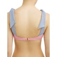 thumbnail image 2 of No Boundaries Juniors' Seersucker Bow Bandeau Swimsuit Bikini Top, 2 of 3