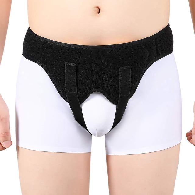 Braguero Brillar para hernia inguinal o deportiva con 2 almohadillas de compresión extraíbles