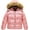 Shine Pink, variant on Big Girl's Quilted Puffer Jacket Warm Winter Coat Water Resistant Winter Jacket Hooded Parka Pink 4-5