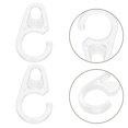 thumbnail image 3 of 50pcs Shower Curtain Rings Plastic Clear Shower Curtain Hooks Rings Hook Hanger Bathroom Window Rod, 3 of 3