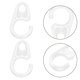 thumbnail image 3 of 50pcs Shower Curtain Rings Plastic Clear Shower Curtain Hooks Rings Hook Hanger Bathroom Window Rod, 3 of 3