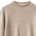 thumbnail image 4 of fatyb Boys Girls Knit Sweater Mock Neck Thermal Pullover Casual Kids Long Sleeve Fall Winter School Tops, 4 of 6